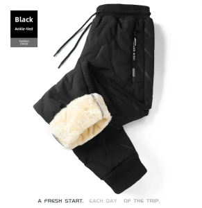 Winter Pants For Men Fleece Pants Warmer Casual Pants Joggers Pants Plus Size Thicken Trousers Thermal Pants for Men