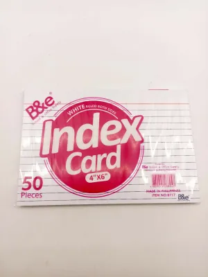 White index card 3 size 25 & 50 / 100 pcs per pack