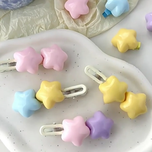 Dễ Thương hình ngôi sao Kẹp Tóc Hot Cô Gái Mỏ Vịt kẹp tóc hình ngôi sao xuân hè Tóc Clip Cho Phụ Nữ Đuôi Ngựa Bên Tóc Clip