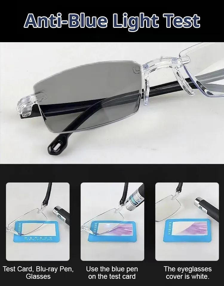 Color-Changing Presbyopia Glasses Automatic Zoom Anti-Blue Light