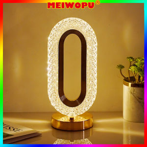 Rose Crystal Desk Lamp Bedroom Bedside Elegant Luxury Birthday Wedding Gift Room Night Light