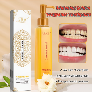 【FAMMY FAEY】Whitening and Removing Dental Tartar Gold Fragrance Toothpaste Whitening and Removing Yellowing and Bad Breath and Smoke Stains美白牙膏
