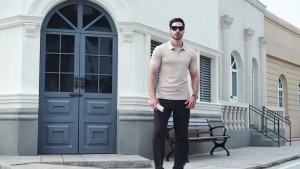 MenS Summer Polo Shirts Quick Dry Breathable Stretch Knit Fabric Short Sleeve Casual Golf Tennis T-Shirts With Zipper