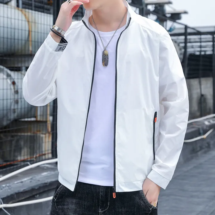 Mens Casual Shirts Ice Silk Sun Protective Clothing Men'S Shirt Summer  Stand Collar Slightly Wrinkled Breathable Thin Jacket For Men From 24,49 €
