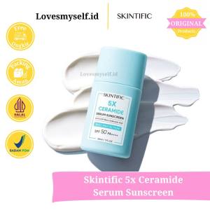 [Ready Stock] SKINTIFIC Sunscreen 5X Ceramide Serum Sunscreen Stick SPF50 PA++++ Skincare Sunblock 30ml Untuk Skin Barrier Protect