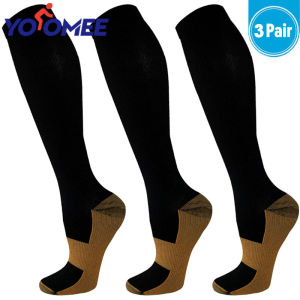Yoomee 3 Pairs Compression Socks For Men & Women15-20mmHg is Best For RunningAthleticMedicalPregnancy and Travel