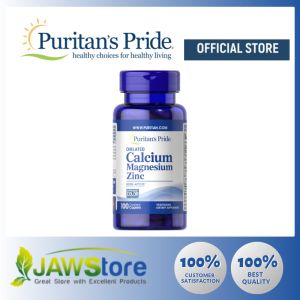 Puritans Pride Calcium Magnesium Zinc 1000mg 100 Caplets 004290