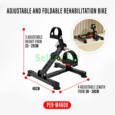 [UPGRADED] SellinCost FEXPERT Pharmacy Grade Pedal Rehabilitation Bicycle Mini Exercise Bike Best Parent Gift Adjustable Cardio Workout Therapy Mobility Basikal Exercise Basikal Physiotherapy Bike M4600 PEB170 腿部锻炼康复治疗运动自行车