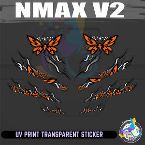 NMAX V2 KUPUKUPU INDO DECALS - PREMIUM UV TRANSPARENT STICKER
