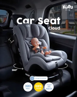 Kuru Cloud 360 Rotate Isofix Baby Car Seat | Kursi Mobil Anak Bayi
