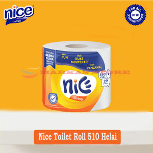 Nice Toilet Tissue Core Emboss 510 Helai Tissue Nice Toilet Roll  510 Bathroom
