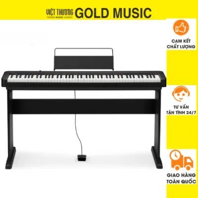 Đàn Piano điện Casio CDP-S110 2 màu đen trắng + chân gỗ CS46 giá nhạc + pedal
