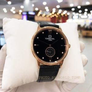 Đồng hồ nam dây da Carnival 8708G mặt kính saphire chống xước fullbox và bảo hành 3 năm