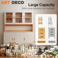 Rak Dapur Home Kitchen Storage Kabinet Wooden Kitchen Rack Kitchen Cabinet Almari Serbaguna Glass Door Storage Sideboard Almari Dapur. 