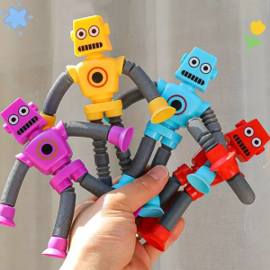 Biến đổi Robot Kính thiên văn popppipe đồ chơi xả stress fidgets ống tay căng & Xoắn auditorytherapy cho autisms