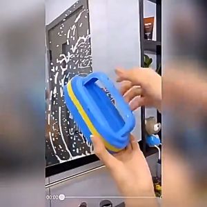 Cleaning Brush Multifunctional Bathroom Strong Brush Plastic Handle Sponge Bottom Cleaner PAZU