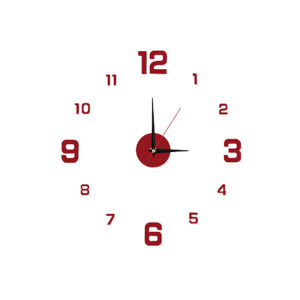 Christmas gift 【AYLMER】 DIY Wall Clock For Home Office Frameless Modern 3D Wall Clock Mirror Stickers Hotel Room Design School Decoration