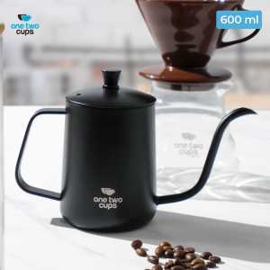 COD One Two Cups Teko Kopi Leher Angsa Kettle 350ml (OBRAL/DEFECT) - ZM00102 / teko kopi ala cafe barista leher angsa alat seduh moderen / material Stainless Steel tahan suhu panas berkualitas terbaik terbaru / promo pengiriman cepat bagus tren top viral
