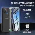 Ốp lưng chống sốc Realme C21/ C21Y trong suốt, silicon, bảo vệ camera-Cool Case. 