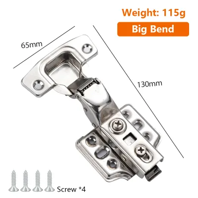 【✅SG stock】Cabinet Hinge Repair Plate Kit Stainless Steel Door Hinge Mounting Plate with Holes for Home Kitchen Cupboard Furniture