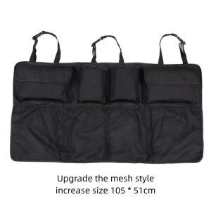 SHUSHABA Adjustable Straps Car Trunk Hanging Storage Bag Waterproof Multi-pocket Automobile Seat Back Pocket Universal Oxford Cloth Backseat Storage Bag Automobile Interior