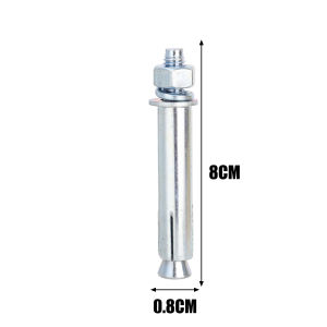 5Pcs Expansion Bolts Stainless Steel External Hex Nuts Expansion Screw Bolts Sleeve Anchors M6 M8 M10 M12 Easy Application