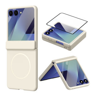 For Samsung Galaxy Z Flip 8 5G For Magsafe Wireless Charge Hinge Protection Case For ZFlip 8 Flip8 With Screen c Cover