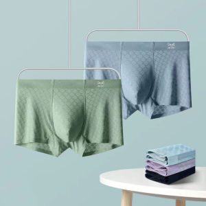 MiiOW 3Pcs Ins Style Cotton Men Underpants Boxers Shorts Breathable Innerwear Man Underwear Boxer MW235