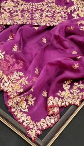 PRE-ORDER] EMBROIDERY WITH SEQUENCE SAREE [ETA:2021-03-30]