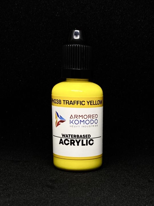 Traffic Yellow PH038 Waterbased Acrylics 30ml Armored Komodo