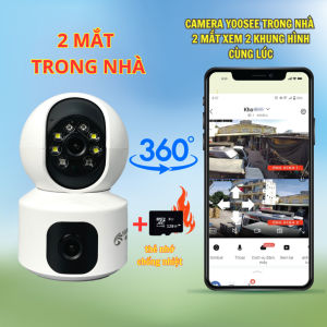 Camera Yoosee 2 mắt 9.0Mpx Q42D ngoài trời - đàm thoại 2 chiều - kèm thẻ nhớ 128Gb (BH 1 NĂM)
