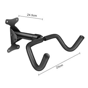 Móc treo xe đạp gắn tường ngang 2 nhánh có điều chỉnh nghiêng 360 độ gập gọn lên 90 độ kéo dài thu gọn (đầy đủ phụ kiện) + kèm dây buộc bánh xe - MLH