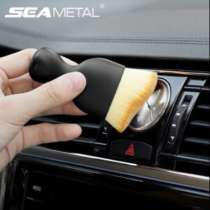 SEAMETAL Universal Car Air Outlet Detailing Cleaning Soft Brush Gap Dust Removal Brush Auto Cleaning Tools