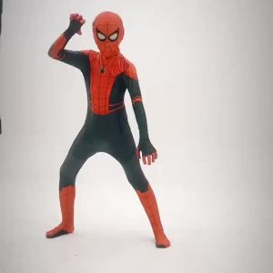 ชุดสไปเดอร์แมนสำหรับเด็ก Far From Home ชุดคอสเพลย์ไอรอนสไปเดอร์แมน ชุดเซนไทสไปเดอร์แมน ชุดซูเปอร์ฮีโร่ ชุดจัมพ์สูท ชุดฮาโลวีน