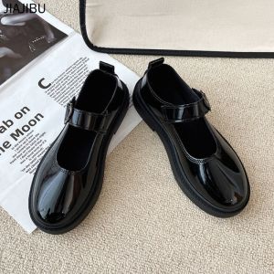 35-43 Plus Size Womens Shoes Korean Fashion Platform Mary Jane Shoes 42 Cute Princess Shoes Japanese JK Uniform Shoes 41 Black School Shoes for Teenage Girls Japanese Black Shoes Casual Flat Shoes Round Toe Lolita Shoes Flat Doll Shoes Cos