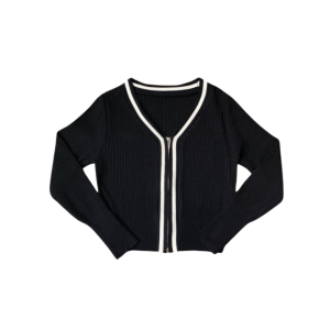 3in1 - One Set Wanita Kekinian Inner tanktop Outer Knit Zip Shirt Premium & Celana Jeans Retro 57B