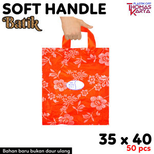 Plastik Hajatan 35x40 Motif BATIK isi 50 Kantong Box Brownies Tas Sajadah Olshop Softhandle Hidangan