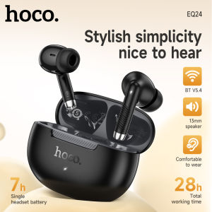 HOCO EQ24 100% Original Genuine TWS Wireless Headset Bluetooth Earphones BT5.4 With Mic In-ear Headphone Stereo Music Sports Earphones 7 hours Super Long Battery Life For iph&Android All Smartphones Universal