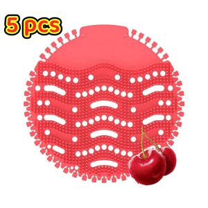 5pcs Deodorizing Urinal Screen Mat Pad Anti Splash Fragranced Gel For Mens Toilet And Bathroom