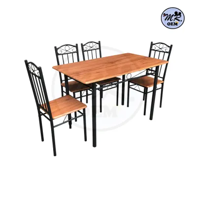MR OEM Classic Dining Table Set with 4 Chairs Home Living/Meja makan