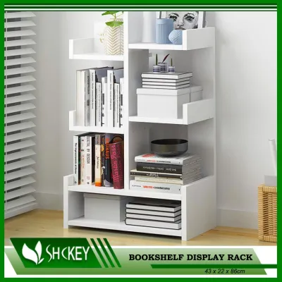 Shckey Book shelf Display Shelf Multipurpose Rack Book Cabinet Ladder Stand Rack