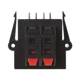 4 Way 2 Row Speaker Terminal Strip Block Spring Speaker Terminal Clip Push Release Connector 1 Kgf Actuating Force