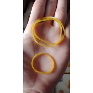 Bịch chun cao su vàng loại đẹp bóng 500g