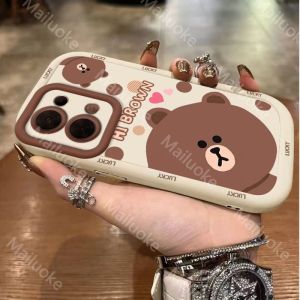 OPPO Reno 13 5G Case OPPO Reno 13 12 11 Pro 5G Case OPPO Reno 8Z 7Z 5G Crooked Head Bear phone case silicone full shell simple drop proof protective sleeve soft and cute new model