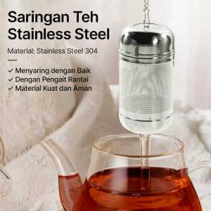 Saringan Teh Bumbu Rempah Stainless Steel Reusable Filter