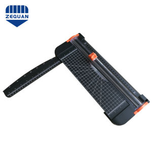 เครื่องตัดกระดาษ A4 พร้อมฐานพลาสติก ขนาดเล็ก เครื่องตัดกระดาษแบบรูด มีไม้บรรทัดในตัว