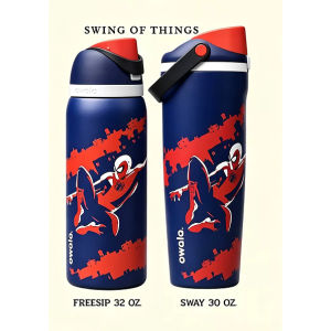 US ready stock Original Owala FreeSip Spider-Man 24oz 304 Stainless Steel Insulated Water Bottle With Straw BPA-Free