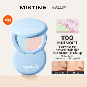 ISPEAK—MISTINE Youth Brand Powder Foundation full coverage Concealer face oil Control compact 6g