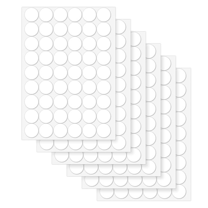 6 Sheets/324pcs Screw Hole Cover Stickers, Self-Adhesive Screw Hole ...