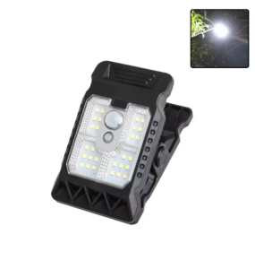 Outdoor LED Solar Clip Light Portable Waterproof Body Sensor Lamp Courtyard Garden Lamp Patio Home Camping Wall Light